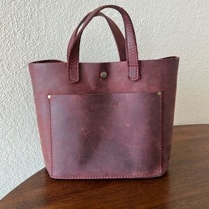 Portland leather goods mini tote
